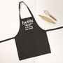 'Licking The Bowl' Personalised Kids Apron, thumbnail 1 of 7