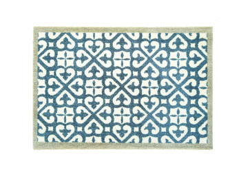 My Mat Patterned Washable My Harlequin Blue Tile Mat, 4 of 5