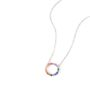 Sterling Silver Multi Colour Cubic Zirconia Halo Set, thumbnail 6 of 9