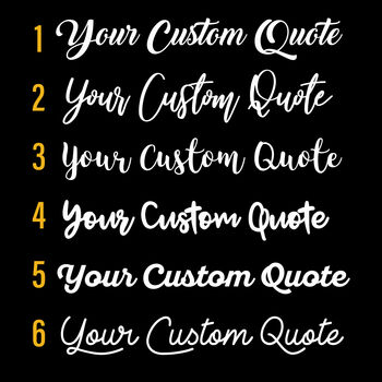 Personalised Custom Quote Glitter To Canvas, 9 of 11