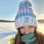 Winter Pastels Reflective Super Bobble Hat, thumbnail 1 of 9