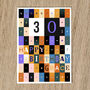 Personalised 30th Birthday Card Age And Name, thumbnail 1 of 10