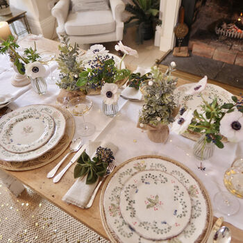Evergreen Tablescape Christmas Table Decoration Set, 8 of 12