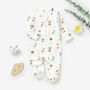 Woodland Animals Organic Cotton Baby Sleepsuit, thumbnail 1 of 2