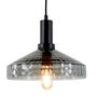 Delilah Smoked Grey Glass Pendant Light, thumbnail 1 of 4