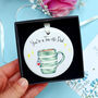 Personalised Tea Rific Ceramic Decoration, thumbnail 2 of 6