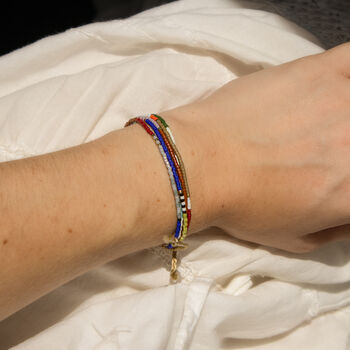 Multiple Strand Seed Bead Adjustable Bracelet, 5 of 5