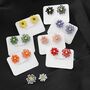Colourful Summer Daisy Flower Stud Earrings, thumbnail 3 of 9