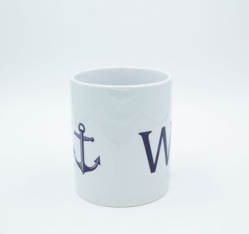 W Anchor 11oz Ceramic Mug, 4 of 5