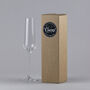 Birth Flower Crystal Champagne Glass, thumbnail 4 of 8