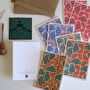 Rudbeckia Block Print Notecards Set Of Eight, thumbnail 4 of 4