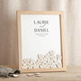 Modern Elegance Drop Top Frame Wedding Guest Book, thumbnail 1 of 5