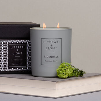 Rivendell Woods, Moss, Cade Literary Soy Candle, 2 of 4