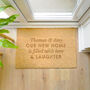 Personalised Free Text Rectangular Indoor Doormat, thumbnail 1 of 6