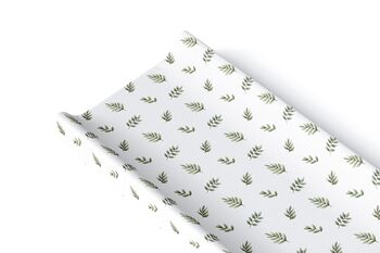 Green Leaves Baby Anti Roll Wedge Changing Mat, 2 of 3