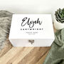 Personalised Modern Any Occasion White Memory Box Three Sizes 22cm | 27cm | 30cm, thumbnail 3 of 8