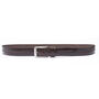 Men's Thick Dark Brown Leather Belt Free Personalisation, thumbnail 4 of 7