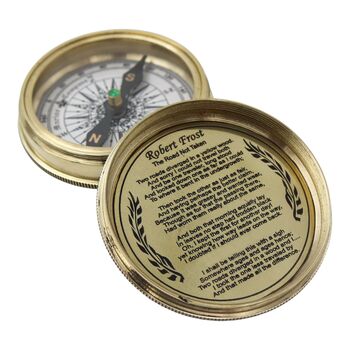 Personalised Brass 20th Birthday 100 Year Calendar Compass, 8 of 12