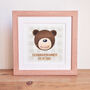 Hand Painted Wooden Bear Print New Baby Or Christening Gift, thumbnail 5 of 7
