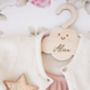 Personalised Childrens Coat Hanger With Cloud Design, thumbnail 7 of 8