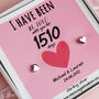 Love With You For 1510 Days Sterling Silver Earrings, thumbnail 4 of 8