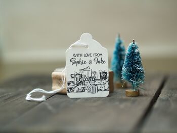 Personalised Gift Wrapping Rubber Stamp, 4 of 4