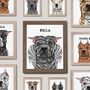 Personalised American Pitbull Memorial Print For Pittie Loss, thumbnail 1 of 8