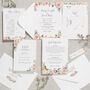 Blush Floral Pocketfold Wedding Invitations, thumbnail 1 of 7