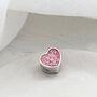 Memorial Ashes Heart Charm Bead, thumbnail 2 of 6