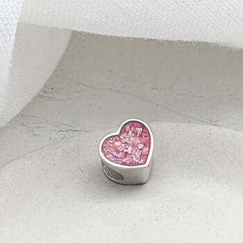 Memorial Ashes Heart Charm Bead, 2 of 6