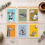 Pack Of Six Animal Birthday Cards, thumbnail 1 of 11
