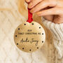 Personalised 'First Christmas As' Christmas Decoration, thumbnail 1 of 12