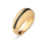 Black Candy Stripe Dome Ring, thumbnail 3 of 6