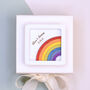 Personalised Miniature Rainbow Wall Art Valentines Gift, thumbnail 1 of 5