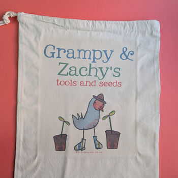 Personalised Kids Gardening Storage Sack, 7 of 8