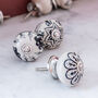 Delicate Monochrome Patterned Knobs, thumbnail 2 of 3