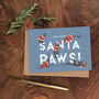 'Santa Paws' Illustrated Cat Christmas Card, thumbnail 1 of 2