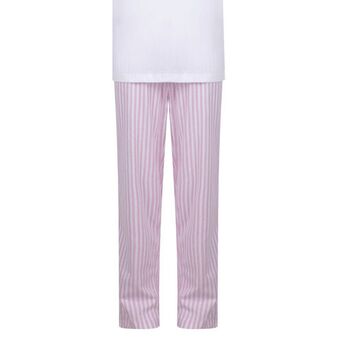 Adult Pink Striped Santa Pyjamas, 2 of 3