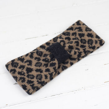 Leopard Knitted Headband, 4 of 8