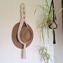 Macrame Wall Hanging Hat Hanger, thumbnail 1 of 6