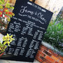 Large Personalised And Bespoke Chalkboard Table Plan, thumbnail 4 of 5