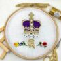 Coronation Crown Embroidery Kit, thumbnail 1 of 12