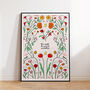 Olivia Dean “Nice To Each Other” Floral Lyric Art Print, thumbnail 2 of 3