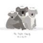 Personalised Koala Family Print, thumbnail 3 of 5