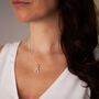 Madison Sterling Silver Wishbone Necklace, thumbnail 1 of 4