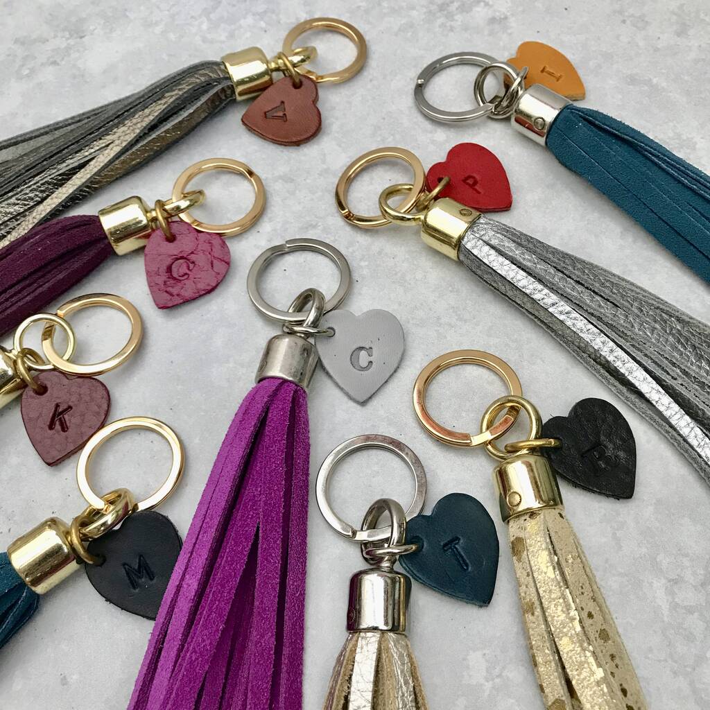 Personalised Tassel Keyring By Miller and Jeeves