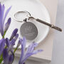 Personalised Engraved Thank You Wedding Favour Keyrings, thumbnail 1 of 5