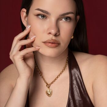 Sacred Heart Pendant Necklace, 3 of 12