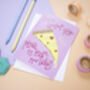 Funny 'Pizza My Heart' Valentines Card, thumbnail 3 of 4