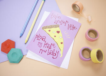 Funny 'Pizza My Heart' Valentines Card, 3 of 4